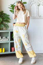 Yellow Washed Contrast Cargo Oli&Hali Joggers