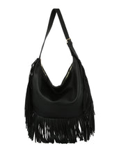 Fringe Tassel Shoulder Handbag Purse JY-0391: Taupe