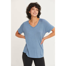 Short Sleeve V Neck HYFVE Top: Taupe