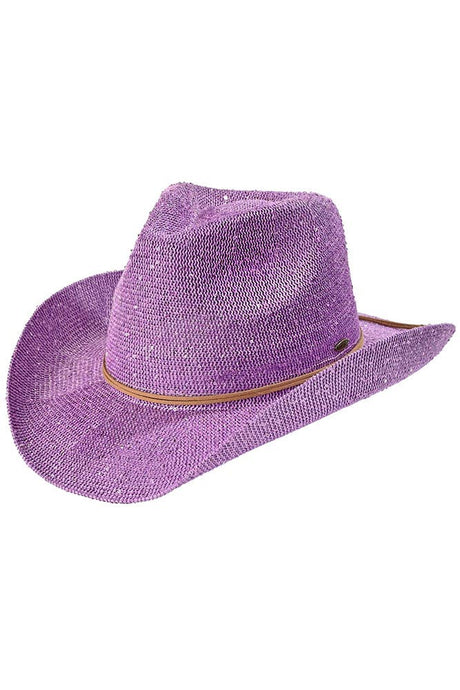 C.C Sequin Cowboy Hat Lavender