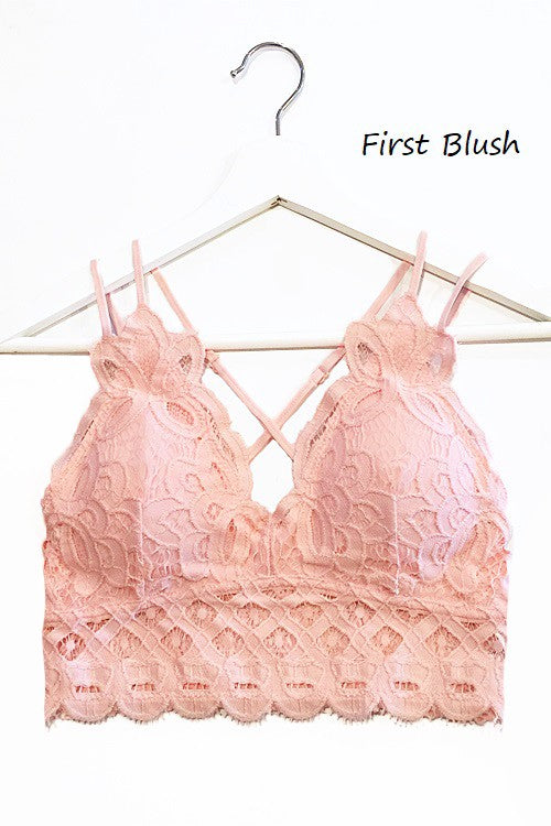 First Blush Crochet Lace Bralette 2/7/25 9572