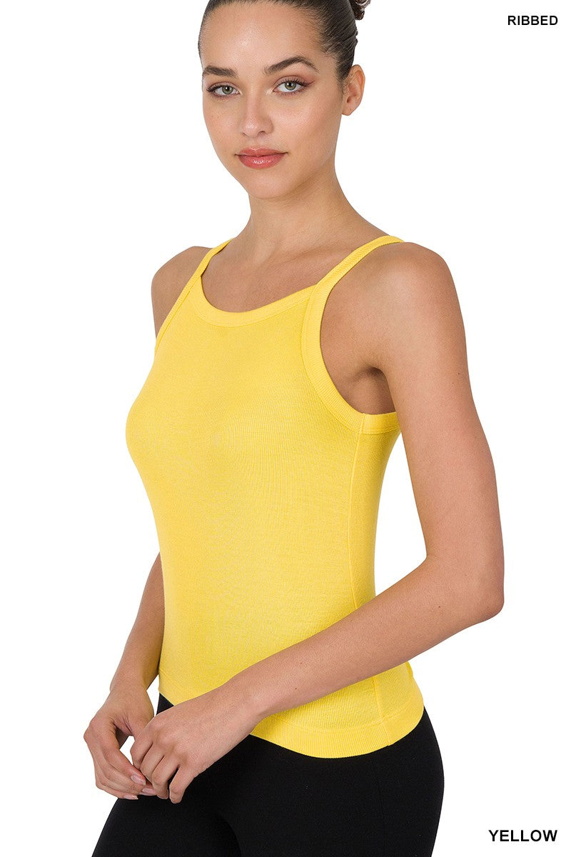 Yellow Ribbed Soft Rayon Zenana Cami 11/17/24 6394