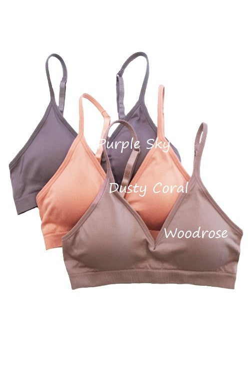 Woodrose Seamless V Neck Bralette 2/7/25 9567