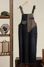 Multi Denim Color Block Overall Mello Dress