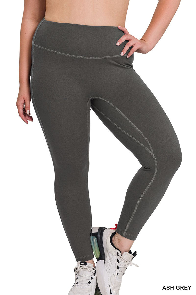 Gusset Leggings- Ash Gray