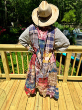 Patchwork Sleeveless Rare Bird Duster