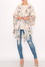 All Lace Ruffle Outerwear Origami Vest