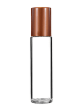 Cylinder Clear Glass Bottle - 9ml: Matte Copper