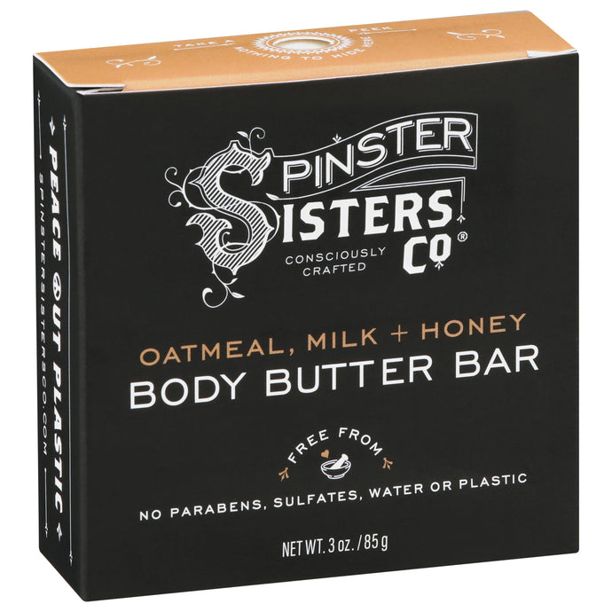 Body Butter Lotion Bar - Fair Trade Cocoa & Shea Butter: Oatmeal Milk & Honey