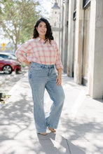 Medium High Waist Side Seam Insert Retro Wide Judy Blue Jeans 11/21/24 9321