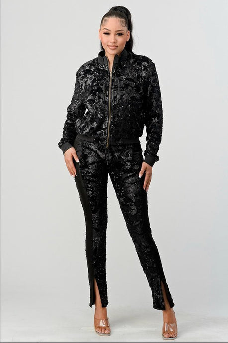 Black Sequin Jacket 10/17/24 9128