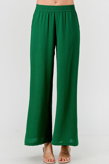 Enamel Green Crinkle Wide Leg Pants 11/22/24 9260