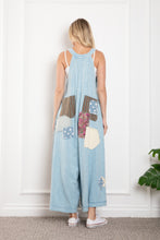 Denim Patched Deep V Neck Wide Leg Jumper 2/14/25 9633