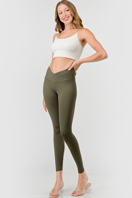 Dark Olive V Waist Leggings 11/17/24 9263