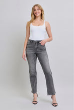 Grey High Waist Rhinestone Straight Judy Blue Jeans 11/21/24 9280