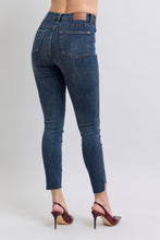 Dark High Waist Tummy Control Step Hem Skinny Judy Blue Jeans 10/17/24 9279