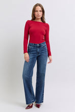 Dark Mid Rise Wide Leg Tint Judy Blue Jeans 1/9/25 9441