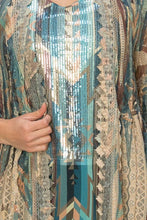 Taupe Turquoise All Lace Sheer Cardigan