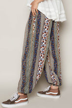 POL Olive Multi colored printed woven casual pants