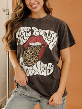 The Rolling Stones Leopard Words Smoke Licensed Hi-Dive Tee