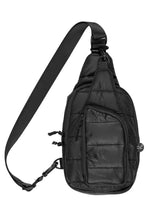 C.C Solid Puffer Padding Sling Bag: Grey