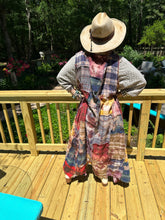 Patchwork Sleeveless Rare Bird Duster