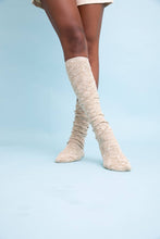 Cozy Speckle Knit Boot Socks: Grey