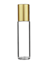 Cylinder Clear Glass Bottle - 9ml: Matte Copper