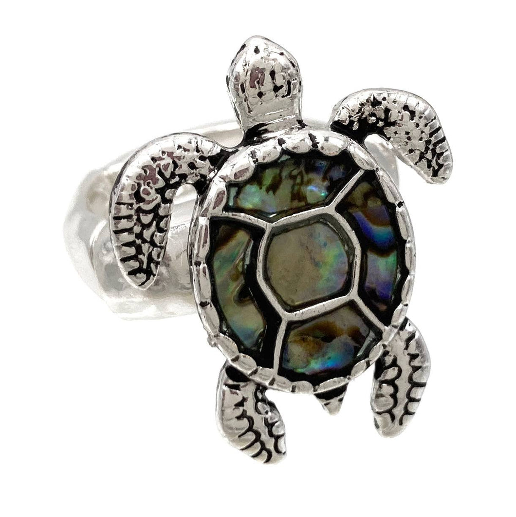 Abalone Sea Turtle Stretch Ring