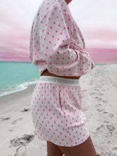 Heart Short Sleeve Pajama Sunkissed Coconut Top: Pink