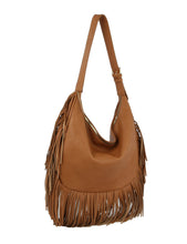 Fringe Tassel Shoulder Handbag Purse JY-0391: Taupe