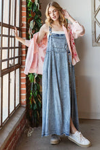 Denim Washed Button Front Maxi Oli+Hali Dress