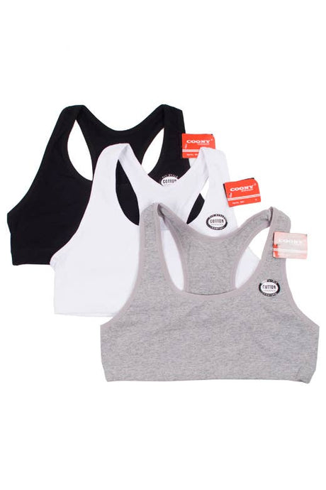 solid color soft cotton sports bra