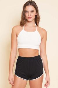 Black Contrast Binding Shorts 5/11/24 8566