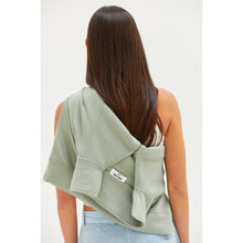 Sage Green High Neck Half Zip Pocket HYFVE Sweatshirt