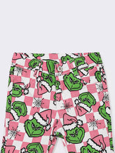 Girls Checkered Grinch Christmas Jean