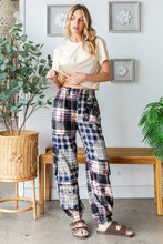 Black Multi Pocket Plaid Patchwork Oli&Hali Pants