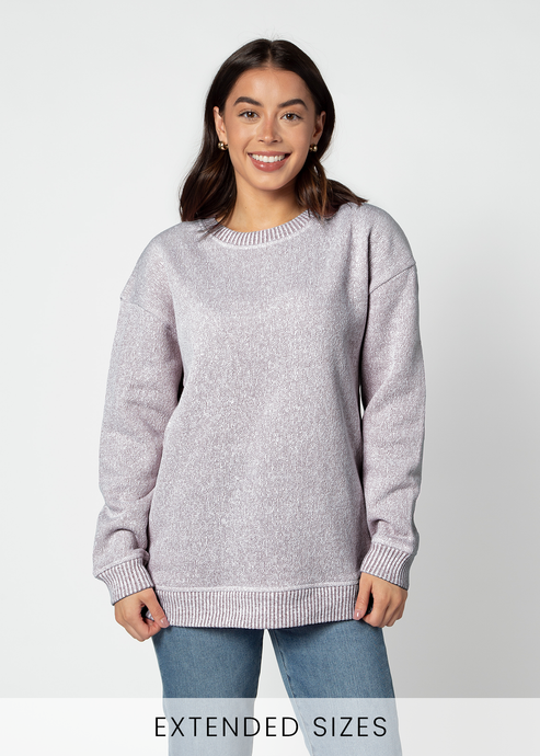 Warm Up Crew Sweatshirt: Merlot