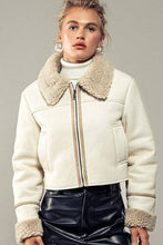 Under the Sky Suede Jacket: Ivory