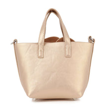 Silver Raised Flower Petite Hand Tote