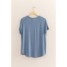 Short Sleeve V Neck HYFVE Top: Taupe