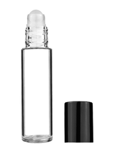 Cylinder Clear Glass Bottle - 9ml: Matte Copper