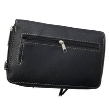 Western Fringe Women's Crossbody Phone Wallet: Black