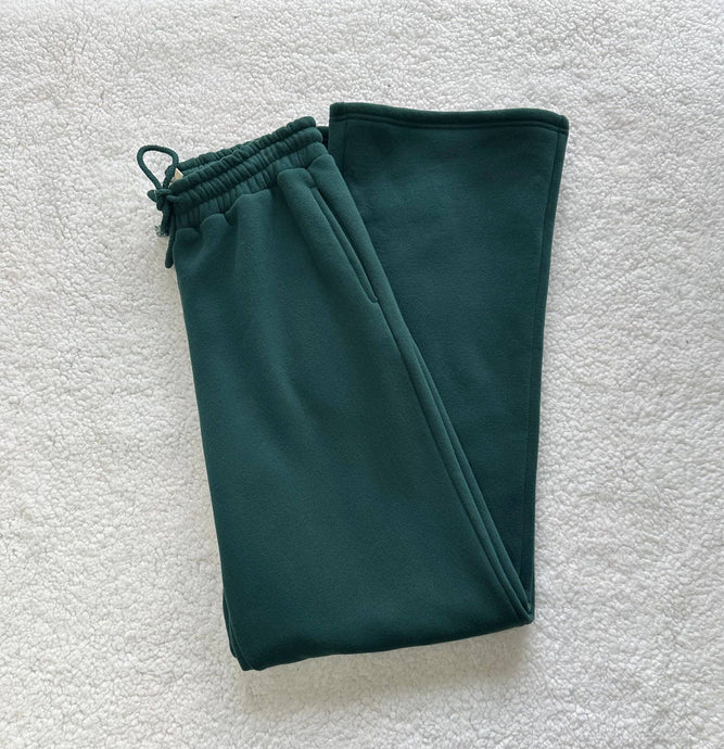 Sunkissedcoconut Blank Flare Sweatpants: Winter Green