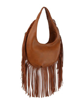 Gorgeous Fringe Accented Hobo Handbag: DX-0191-BG