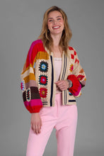 Square Checkered Multi Pattern SAACHI Cardigan