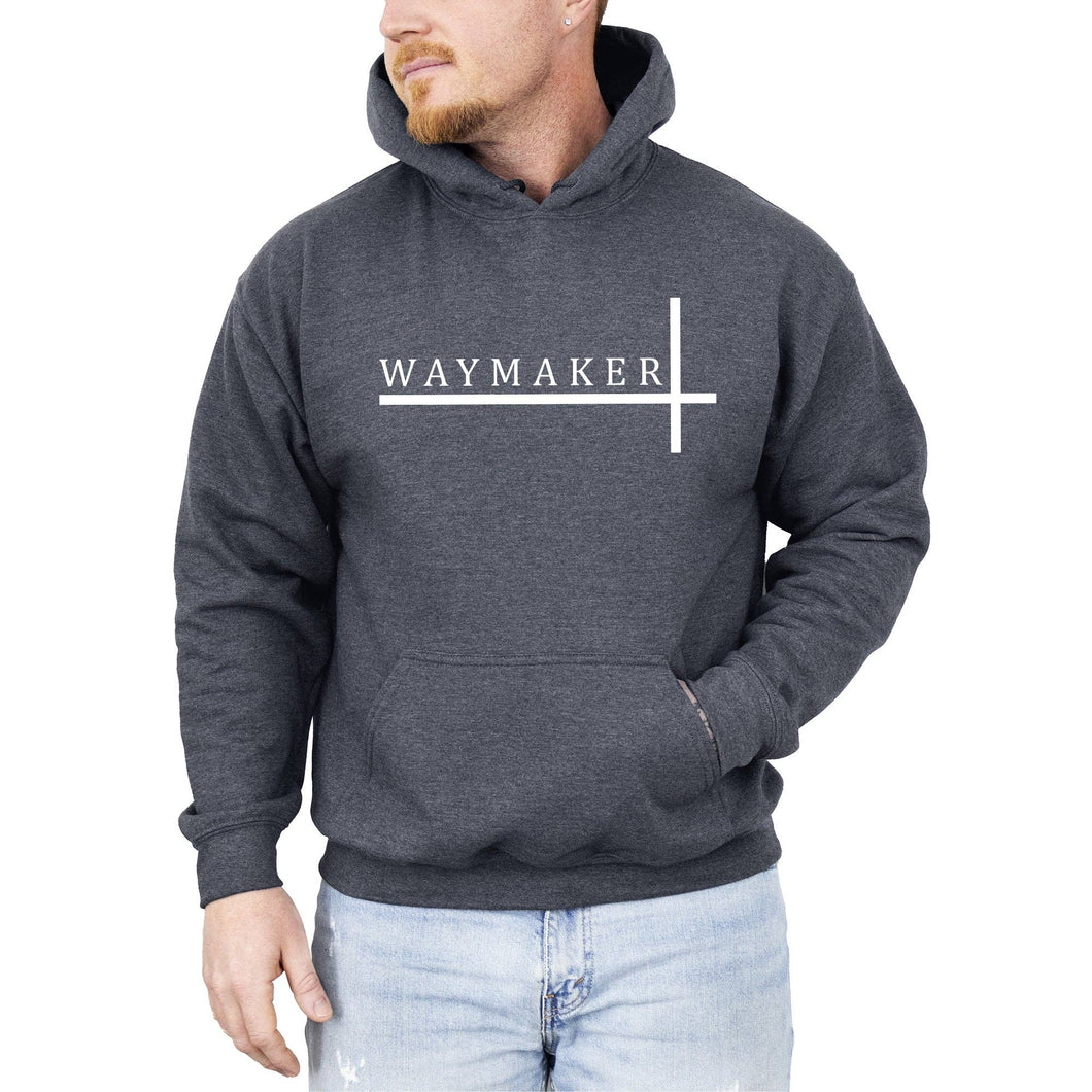 Way Maker, Faith, Christian, Jesus, Gospel, Religious Hoodie: Dark Gray Heather