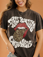 The Rolling Stones Leopard Words Smoke Licensed Hi-Dive Tee