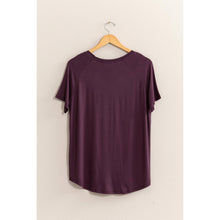 Short Sleeve V Neck HYFVE Top: Taupe