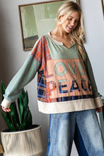 Love & Peace Oli&Hali Pullover: Blue